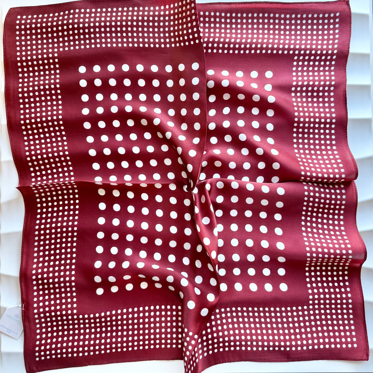 Spotted Silk Neck Scarf