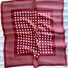 Spotted Silk Neck Scarf