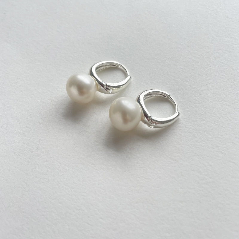 Kate Freshwater Pearl Earrings Silver