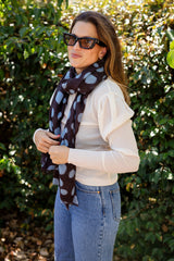 Suzie Spot Wool Scarf
