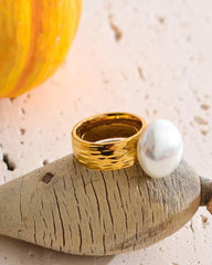 Sasha Faux Pearl Ring