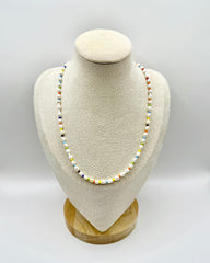 Small Rainbow Freshwater Pearl Necklace with multicolour freshwater pearls