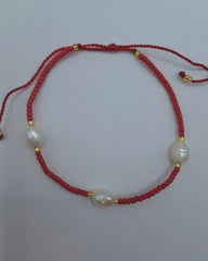 pearl bracelet, expandable bracelet, stackable bracelet, delicate bracelet, glass bead bracelet, colourful bracelet, fun bracelet