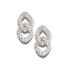 Diva Silver Sequin Chain Dangle Earring