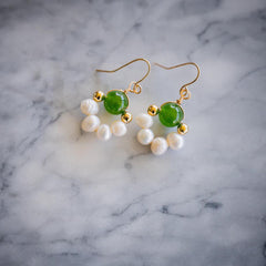 Annie Freshwater Pearl Earrings Gold