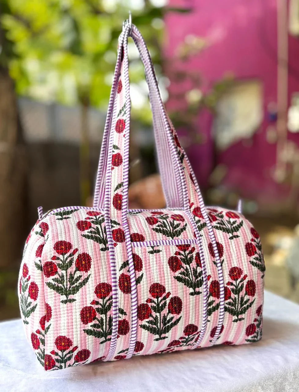 Blooms Floral Duffel Bag