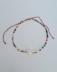 pearl bracelet, expandable bracelet, stackable bracelet, delicate bracelet, glass bead bracelet, colourful bracelet, fun bracelet