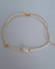 pearl bracelet, expandable bracelet, stackable bracelet, delicate bracelet, glass bead bracelet, colourful bracelet, fun bracelet