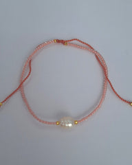 pearl bracelet, expandable bracelet, stackable bracelet, delicate bracelet, glass bead bracelet, colourful bracelet, fun bracelet