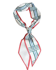 Satin Neck Scarves & Bag Ties - Red Check