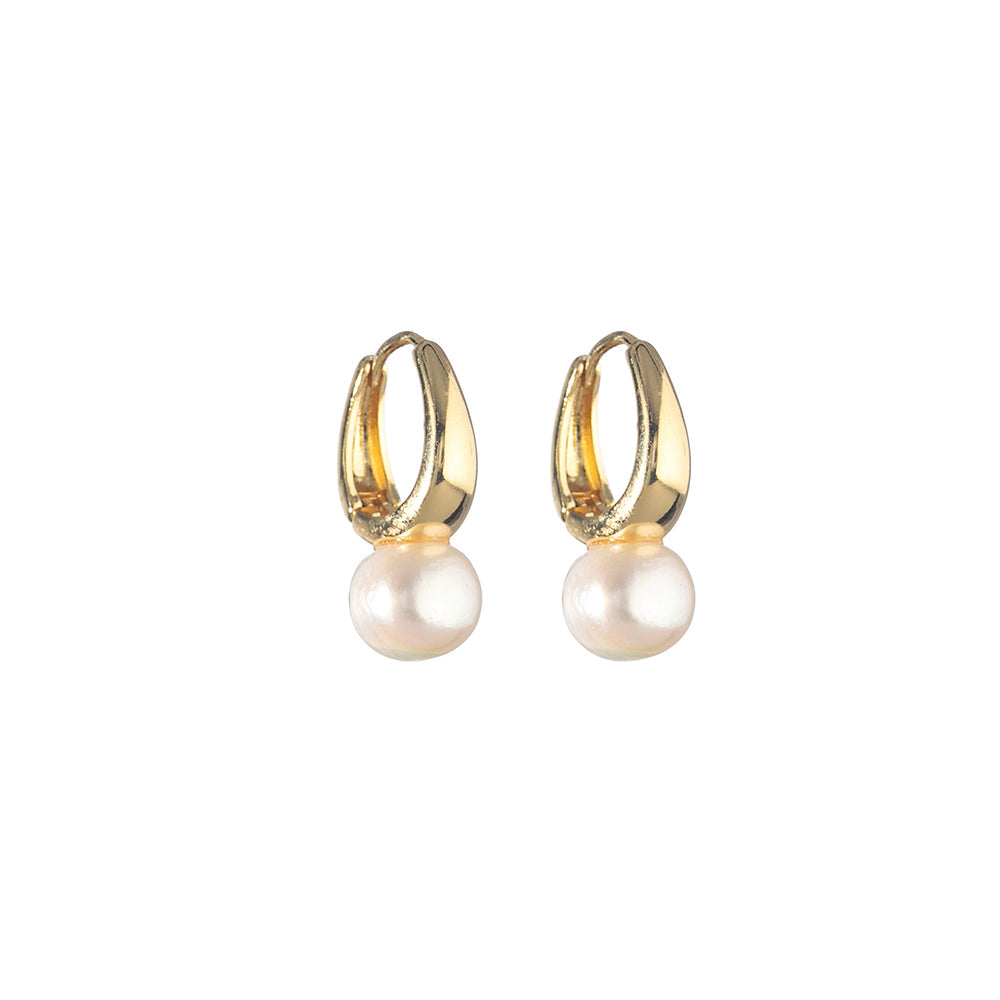 Kate Freshwater Pearl Earrings Gold