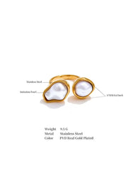 Jules Faux Pearl Statement Ring