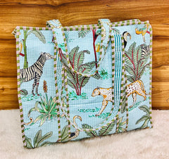 Mint Tropical Tote Bag