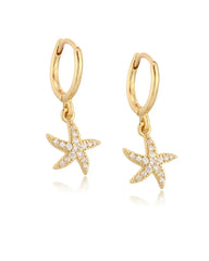 Marina Starfish Delicate Dangle Earrings
