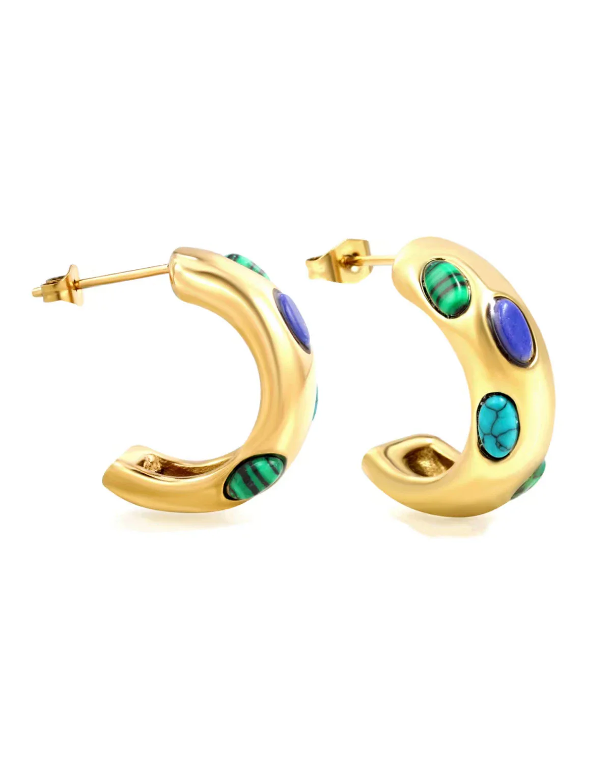 Alexis Speckled Hoop Earring