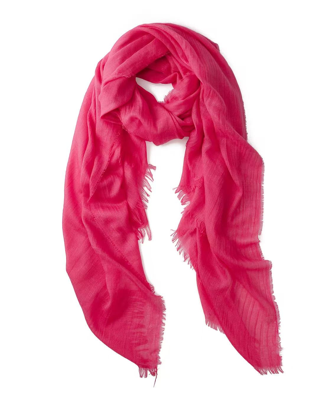Lightweight Basic Scarf in Fuschia