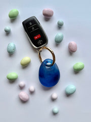 Egg Charm Resin Keyrings
