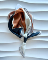Square Block Silk Neck Scarf