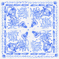 Willa Arantz Collaboration Silk Scarf - Amalfi