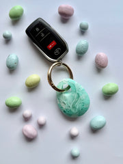 Egg Charm Resin Keyrings