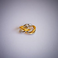 Wanda Gold & Silver Twist Hoop Earrings