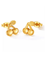 Cherry Mini Stud Earring