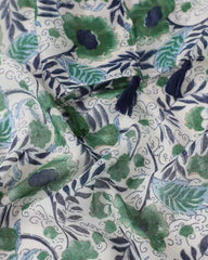 floral scarf, lightweight scarf, summer scarf, scarf with tassels, muted scarf, cottage core scarf