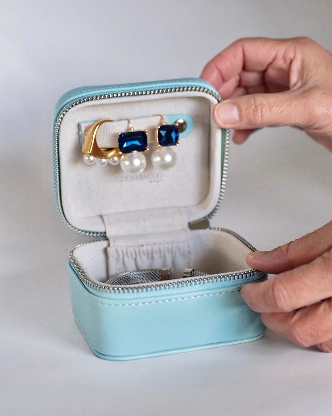 jewelry case, jewelry box, travel case, travel jewelry case, mint jewelry case, small jewelry case