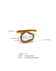 Asha Faux Pearl Statement Ring