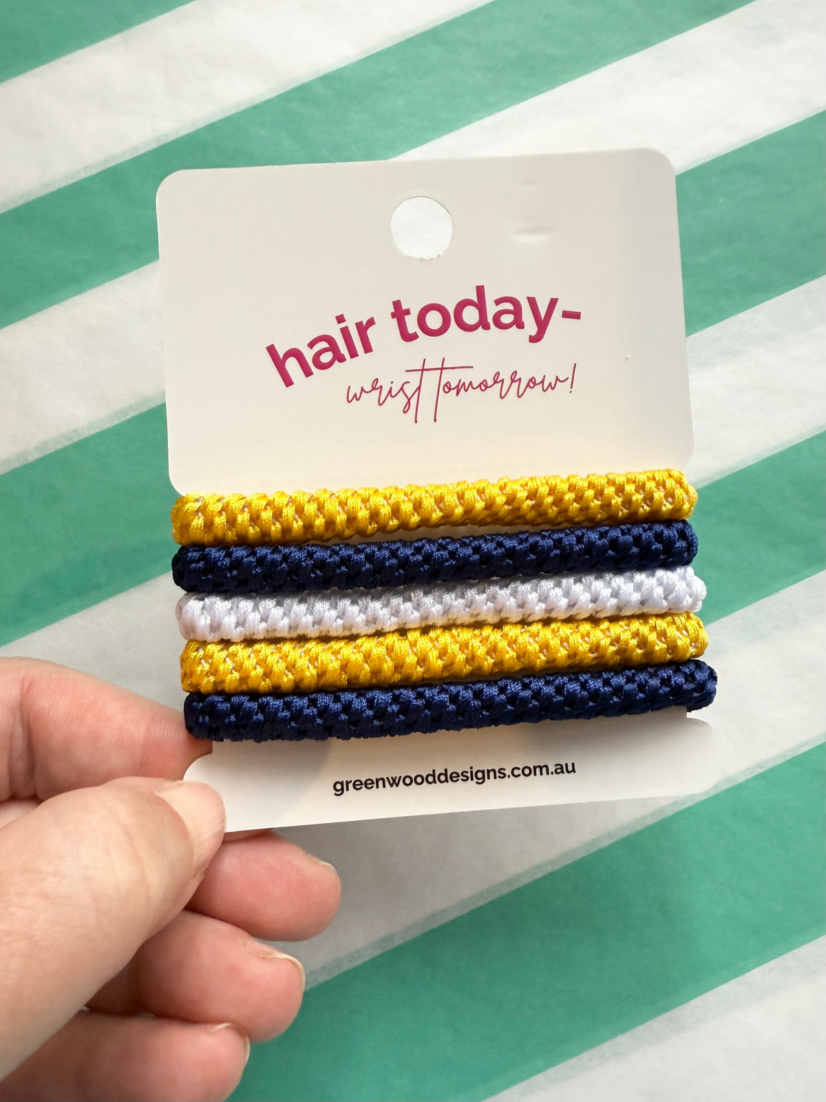 Hair Elastics Pack - Lemon Twist
