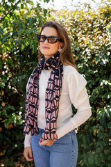 Georgie Geo Wool Scarf