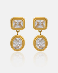 Sigourney Crystal Stud Dangle Earring