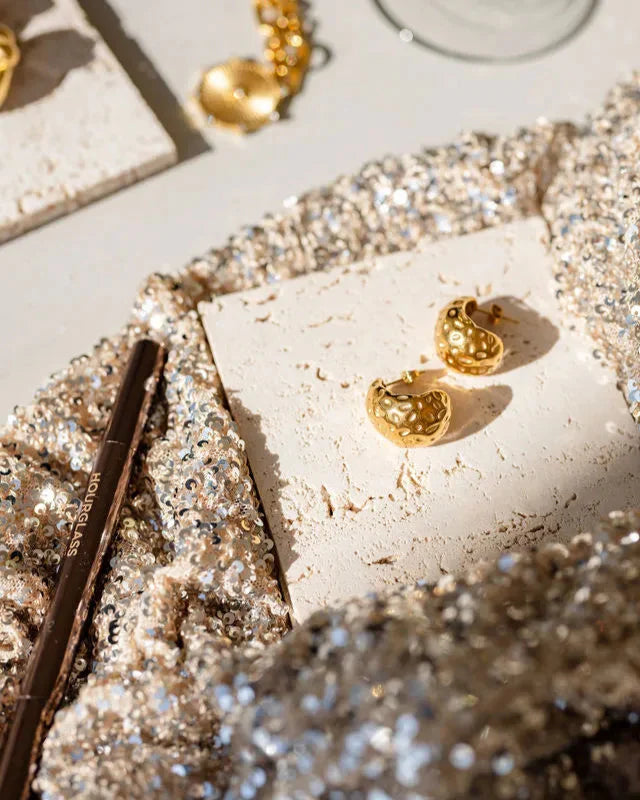 18k gold-plated stainless steel, Tarnish-free, Waterproof, Suitable for sensitive skin, gold earrings, retro earrings, vintage charm, classic earrings, beautiful earrings, timeless earrings, stud earrings, rope design earrings