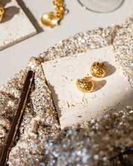 18k gold-plated stainless steel, Tarnish-free, Waterproof, Suitable for sensitive skin, gold earrings, retro earrings, vintage charm, classic earrings, beautiful earrings, timeless earrings, stud earrings, rope design earrings