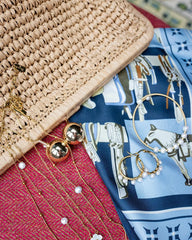 Kate Raffia Clutch in Natural
