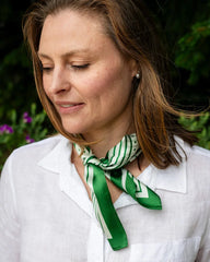 Lily Spot Silk Neck Scarf