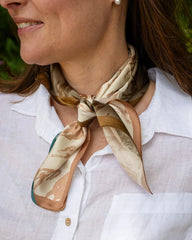 Wild Horses Silk Neck Scarf