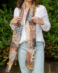 Tara Patchwork Lightweight Scarf