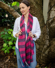 Flo Stripe in Pink Autumn/Winter Scarf
