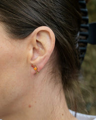 Pina Colada & Orange Cocktail & Orange Mini Stud Earring