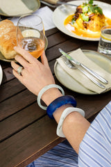 Handmade Organic Resin Stacking Bangle