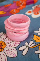 Handmade Geo Resin Stacking Bangle