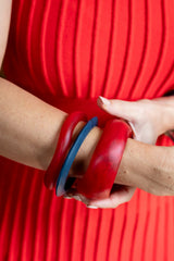 Handmade Resin Stacking Cuff Bracelet