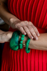 Handmade Resin Stacking Cuff Bracelet