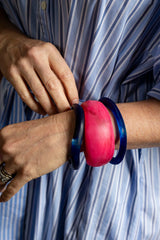 Handmade Point Resin Stacking Bangle