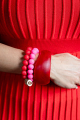Handmade Resin Stacking Cuff Bracelet