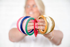 Handmade Point Resin Stacking Bangle