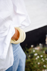 Handmade Geo Resin Stacking Bangle