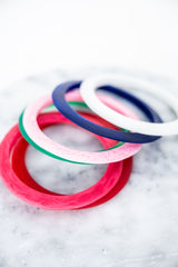 Handmade Point Resin Stacking Bangle