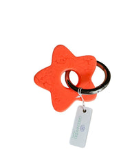Star Keyring, Pretty Keyring, Feminine Keyring, Chunky Keyring, Resin Keyring, Coral Keyring